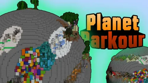 Planet Parkour — Minecraft xarita, rasm 1
