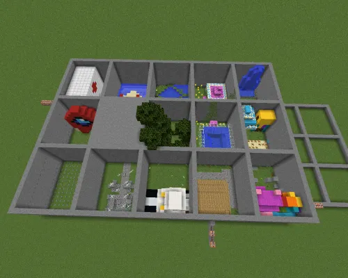 EvilHikki va Marta'dan tugmani top — Minecraft xarita, rasm 1