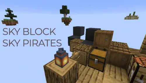 Sky Block Sky Pirates — Minecraft xarita, rasm 1