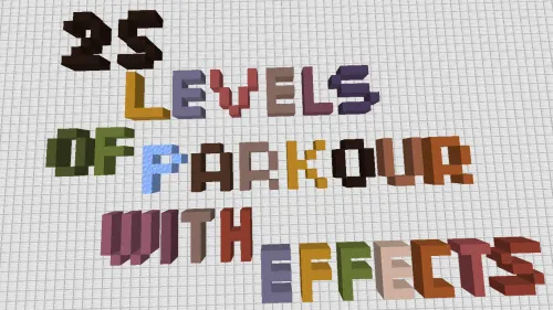 25 Levels of Parkour With Effects — Minecraft xarita, rasm 1