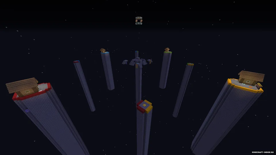 Tungi minoralar - Minecraft Bedwars — Minecraft xarita, rasm 8