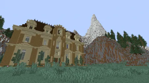 Ko'l bo'yidagi saroy — Minecraft xarita, rasm 1