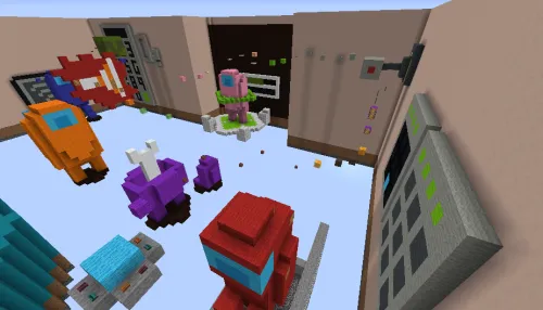 Among Us Parkour — Minecraft xarita, rasm 1