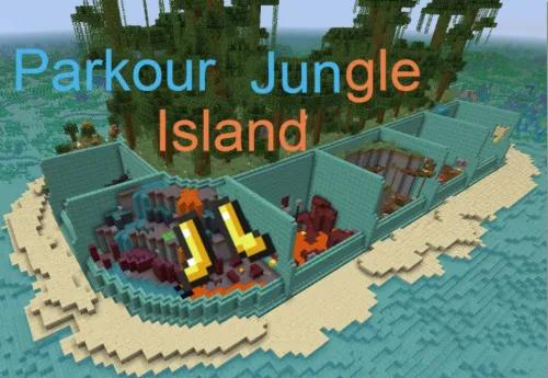 Parkour Jungle Island — Minecraft xarita, rasm 1