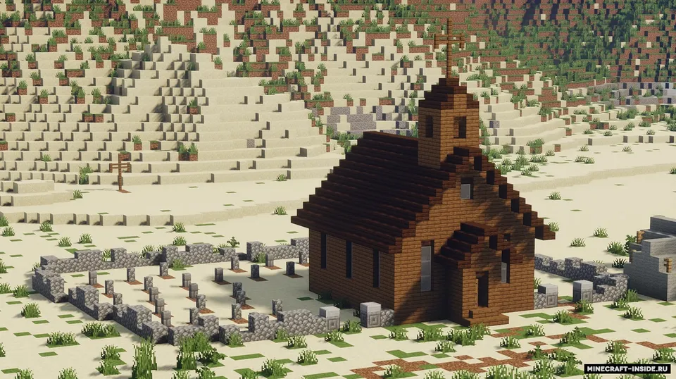 Wild West Railroad Town — Minecraft xarita, rasm 2