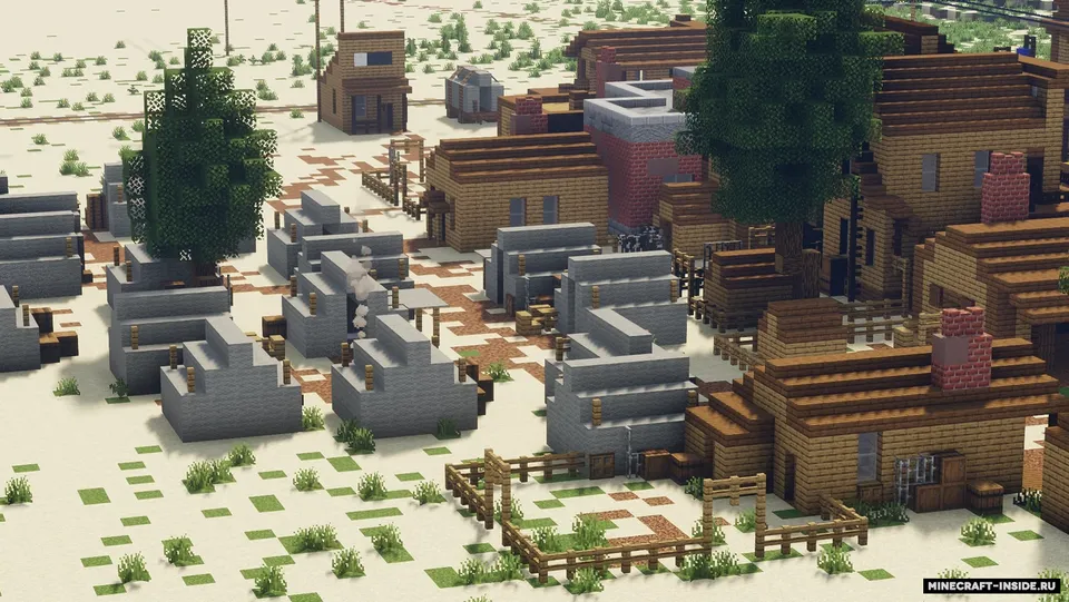 Wild West Railroad Town — Minecraft xarita, rasm 5