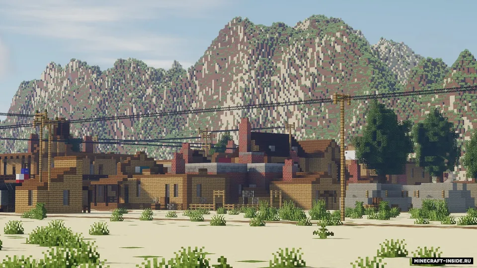 Wild West Railroad Town — Minecraft xarita, rasm 8