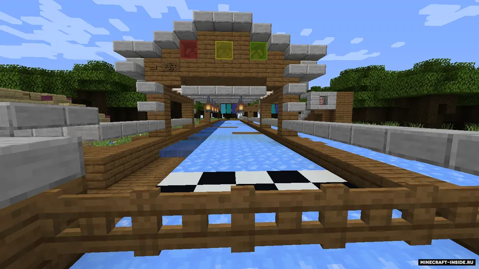 Qayiqda muzli poyga — Minecraft xarita, rasm 5