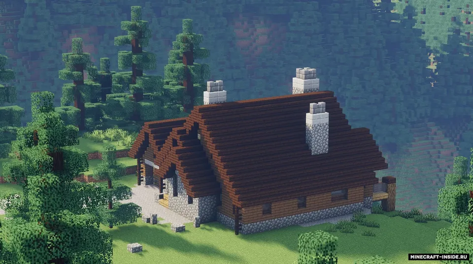 Mountain Log House — Minecraft xarita, rasm 3
