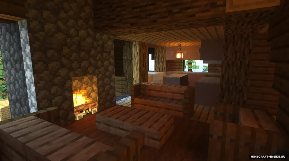 Mountain Log House — Minecraft xarita, rasm 6