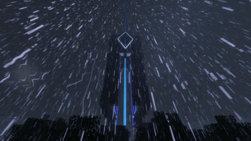 Ko'k obelisk — Minecraft xarita, rasm 1