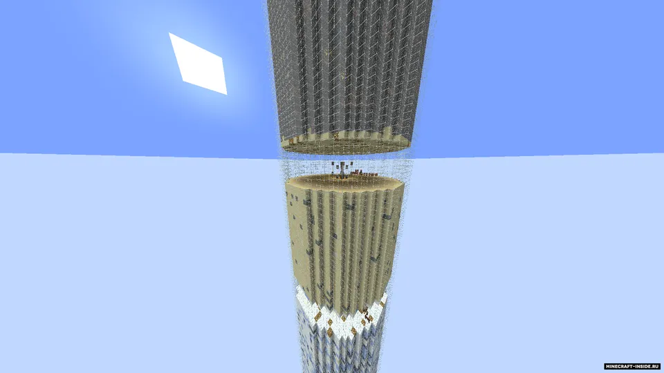 Vertikal pastga tushish — Minecraft xarita, rasm 2