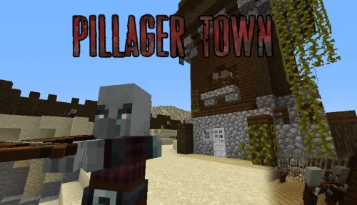 Pillager Town — Minecraft xarita, rasm 1