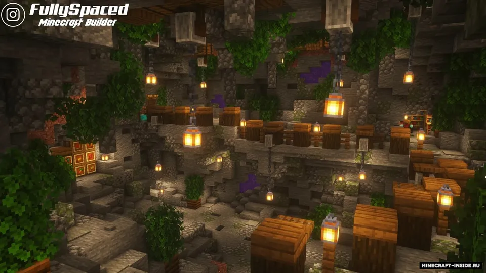 Ultimate Survival Cave Base — Minecraft xarita, rasm 6