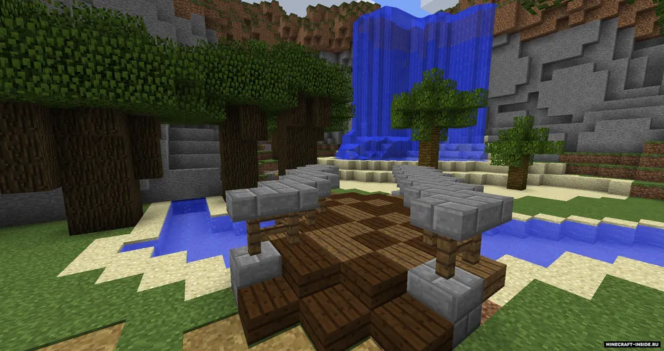 Sharsharasimon daryo bo'yidagi tog'li uy — Minecraft xarita, rasm 2