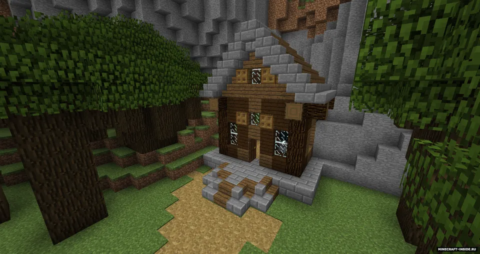 Sharsharasimon daryo bo'yidagi tog'li uy — Minecraft xarita, rasm 3