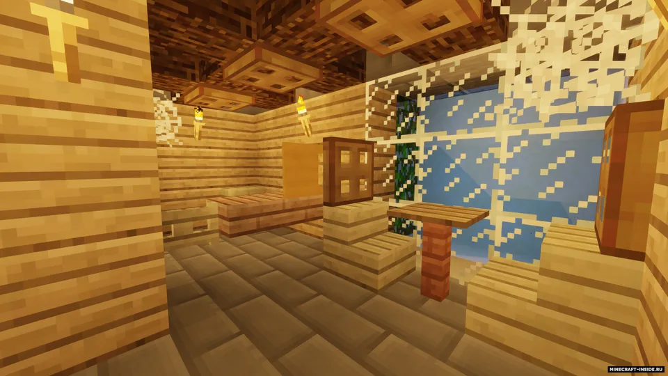 Sharsharasimon daryo bo'yidagi tog'li uy — Minecraft xarita, rasm 4
