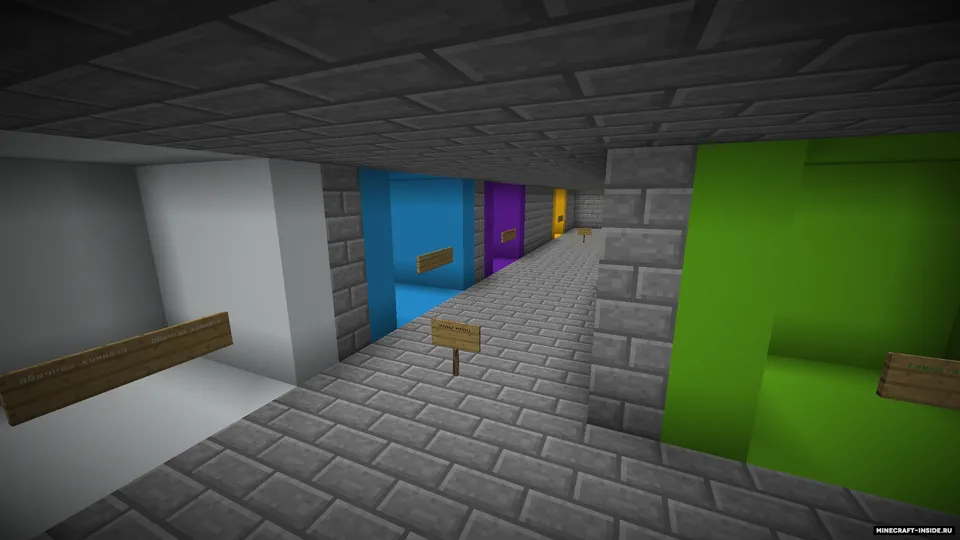 Rangli xonalar — Minecraft xarita, rasm 2