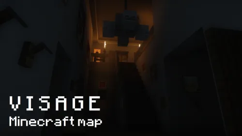 VISAGE qo'rqinchli yashirinmachoq xaritasi — Minecraft xarita, rasm 1