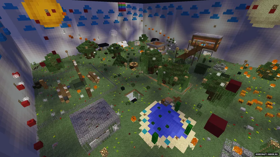 Hide and seek: O'rmon dunyosi — Minecraft xarita, rasm 2