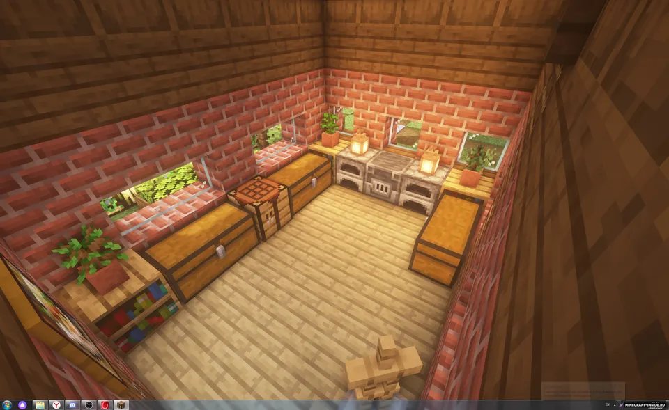 Survival Simple Brick House — Minecraft xarita, rasm 2