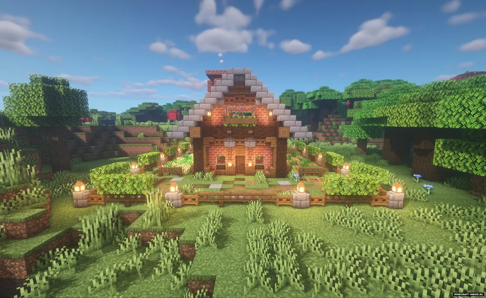 Survival Simple Brick House — Minecraft xarita, rasm 4