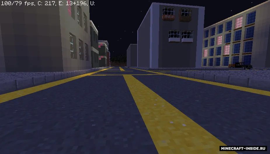 Jonli tungi shahar — Minecraft xarita, rasm 5