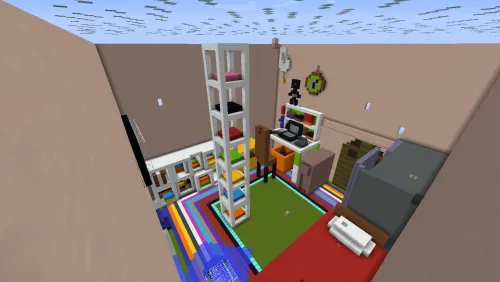 Kvartirada yashirinmachoq — Minecraft xarita, rasm 1
