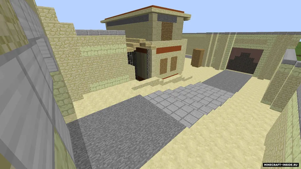 de_dust2 de_nuke — Minecraft xarita, rasm 3
