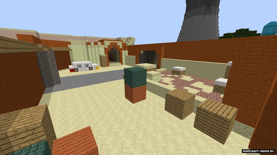 de_dust2 de_nuke — Minecraft xarita, rasm 5