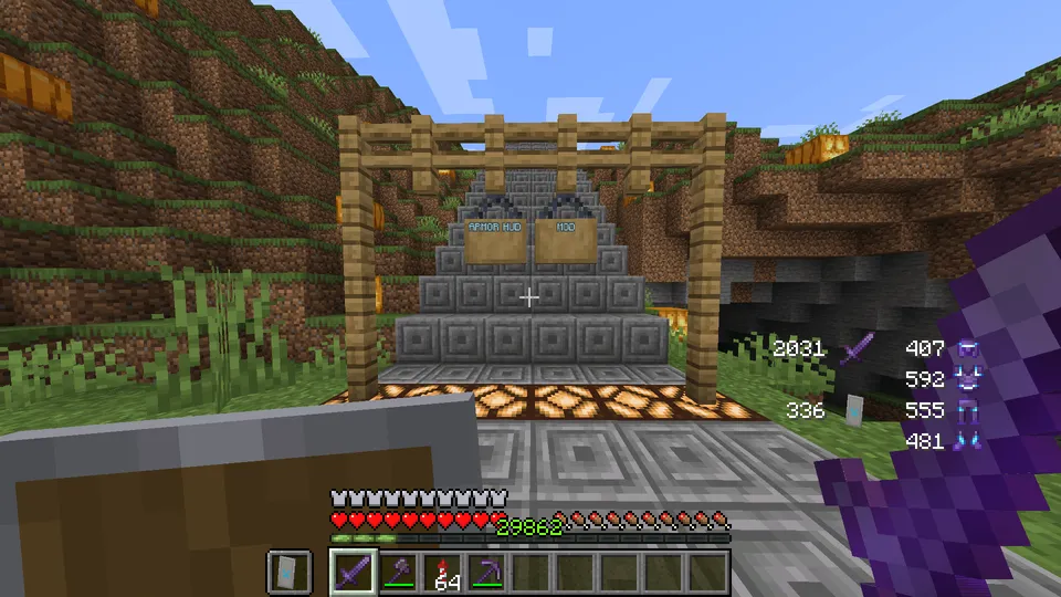 Armor Durability HUD — Minecraft mod, rasm 2