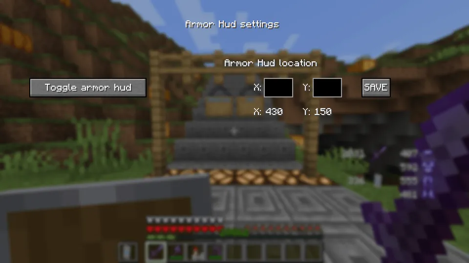Armor Durability HUD — Minecraft mod, rasm 5