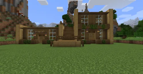 Katta yog'och uy — Minecraft xarita, rasm 1