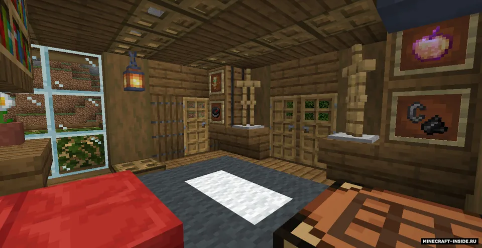 Katta yog'och uy — Minecraft xarita, rasm 3