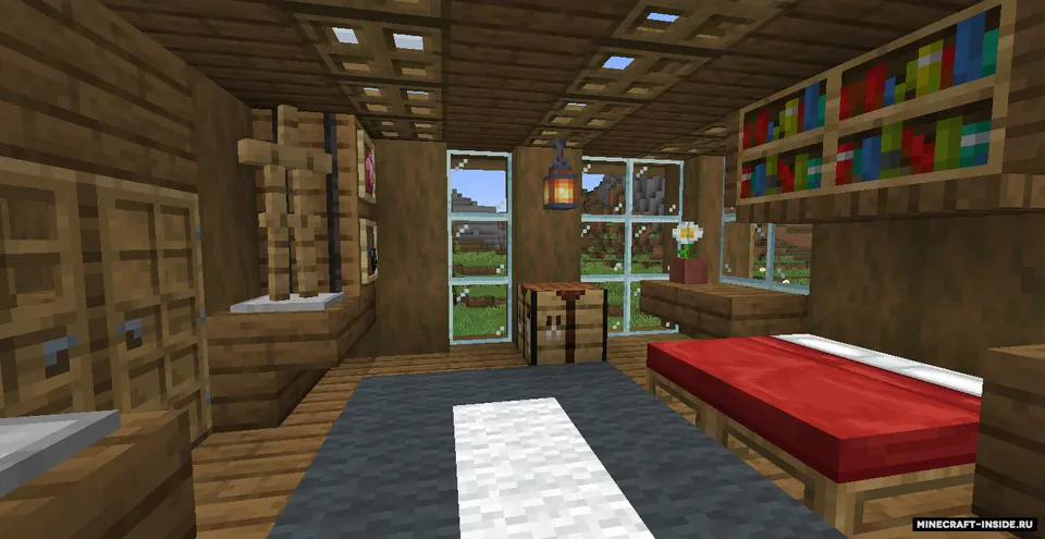 Katta yog'och uy — Minecraft xarita, rasm 4