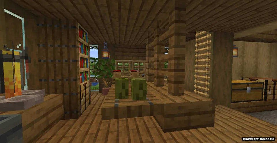 Katta yog'och uy — Minecraft xarita, rasm 6