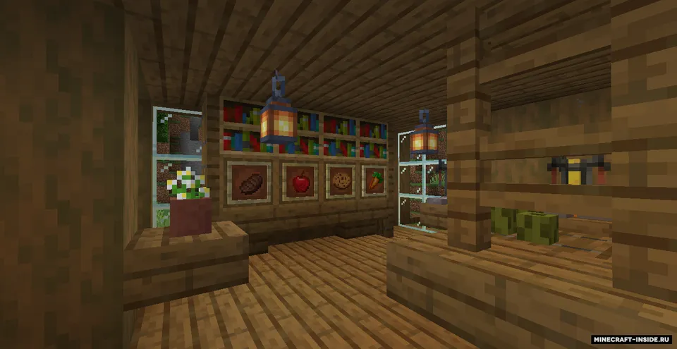 Katta yog'och uy — Minecraft xarita, rasm 7