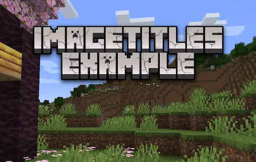 ImageTitles — Minecraft mod, rasm 1