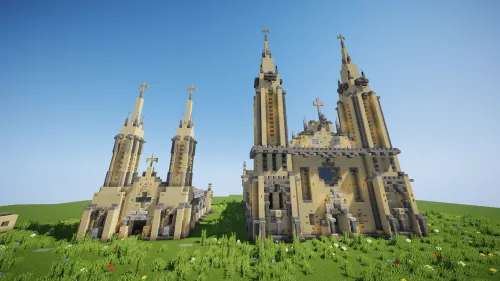 Katolik sobori (kichik va katta) — Minecraft xarita, rasm 1