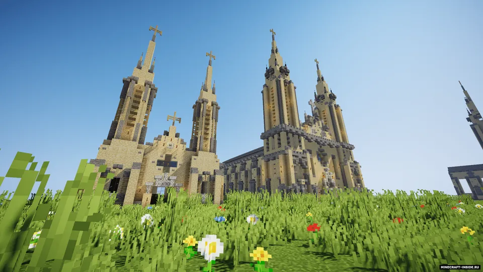 Katolik sobori (kichik va katta) — Minecraft xarita, rasm 3