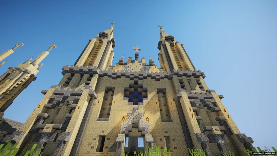 Katolik sobori (kichik va katta) — Minecraft xarita, rasm 4