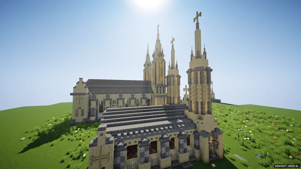 Katolik sobori (kichik va katta) — Minecraft xarita, rasm 5