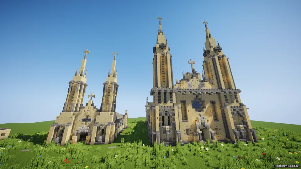 Katolik sobori (kichik va katta) — Minecraft xarita, rasm 8