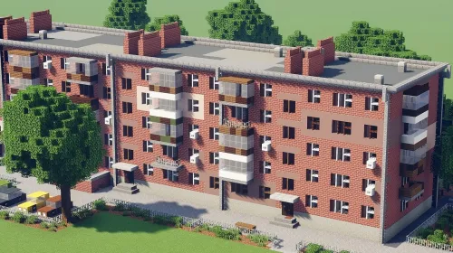 Communal Apartment Building — Minecraft xarita, rasm 1