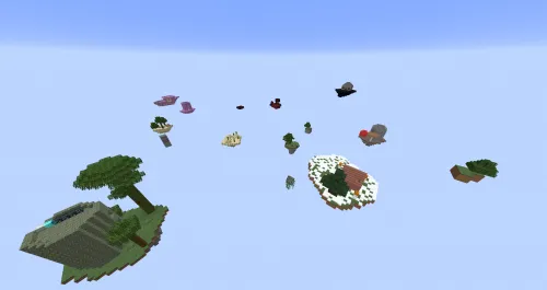 SkyWorld — Minecraft xarita, rasm 1
