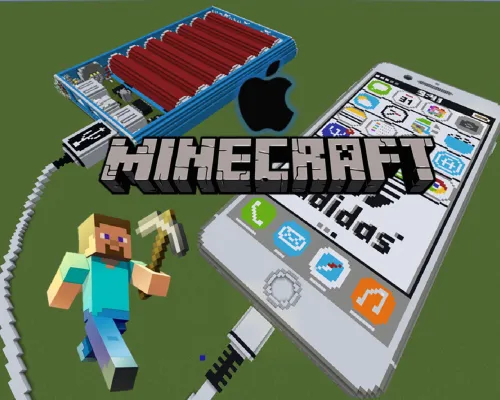 iPhone & Powerbank — Minecraft xarita, rasm 1