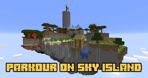 Parkour on Sky Island — Minecraft xarita, rasm 1