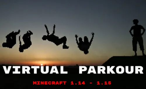 Virtual Parkour — Minecraft xarita, rasm 1
