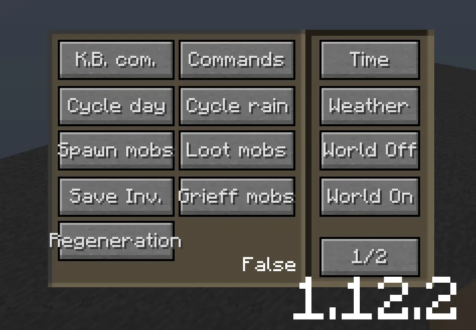 Admin panel — Minecraft mod, rasm 2