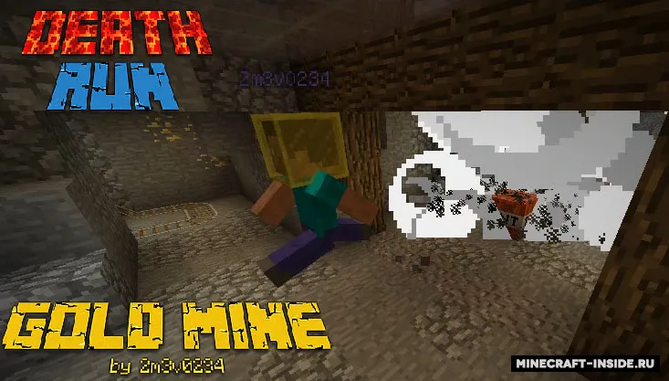 DeathRun Gold Mine — Minecraft xarita, rasm 7